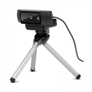 Disillusion TV station Breaking news Logitech HD Pro Webcam C920 with Table Top Tripod - ID Card Systems
