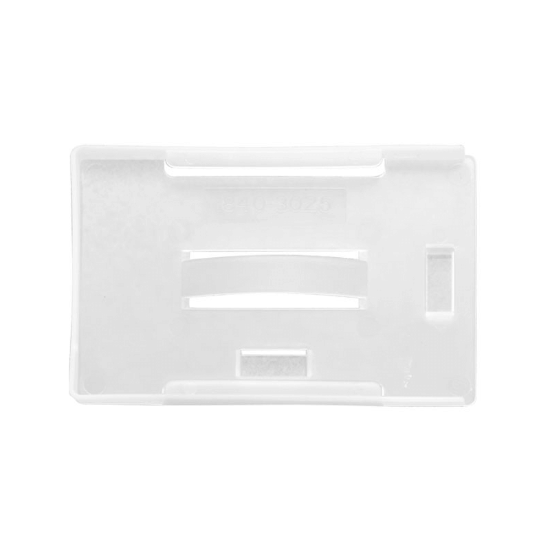Milky White Rigid Plastic Card Holder - 100 Pack - ID Card Systems