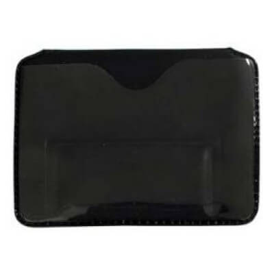 Black Plastic Card Holder 100 Per Pack Max. Card: 2 1/8 x 3 3/8"  Outside Dimensions: 2 1/4"W x 3 1/2"H Archives - ID Card Systems